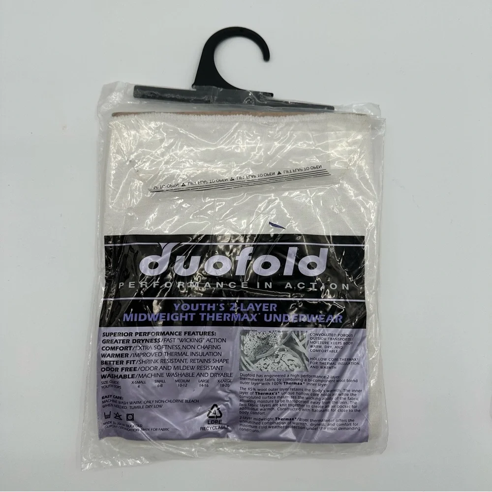 2 Vintage Duofold Youth’s XS (4) 2‎ Layer Mid weight Thermal Underwear Shirt New